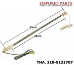 ΓΥΑΛΙΝΗ ΑΝΤΙΣΤΑΣΗ ΨΥΓΕΙΟΥ 28cm-35cm - 145 watt - 230 volt, 10205828